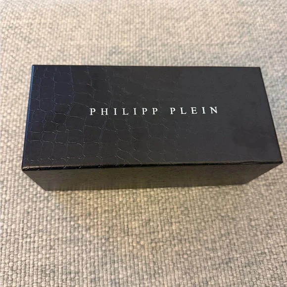 Philipp Plein Black Aviator Sunglasses